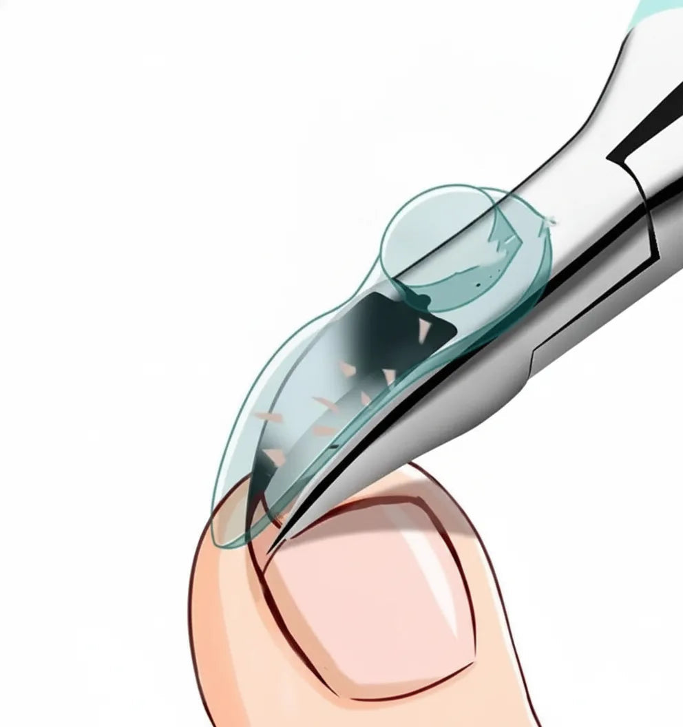 Nail Clippers Ergonomic Surgical Stainless Steel Curved Blades