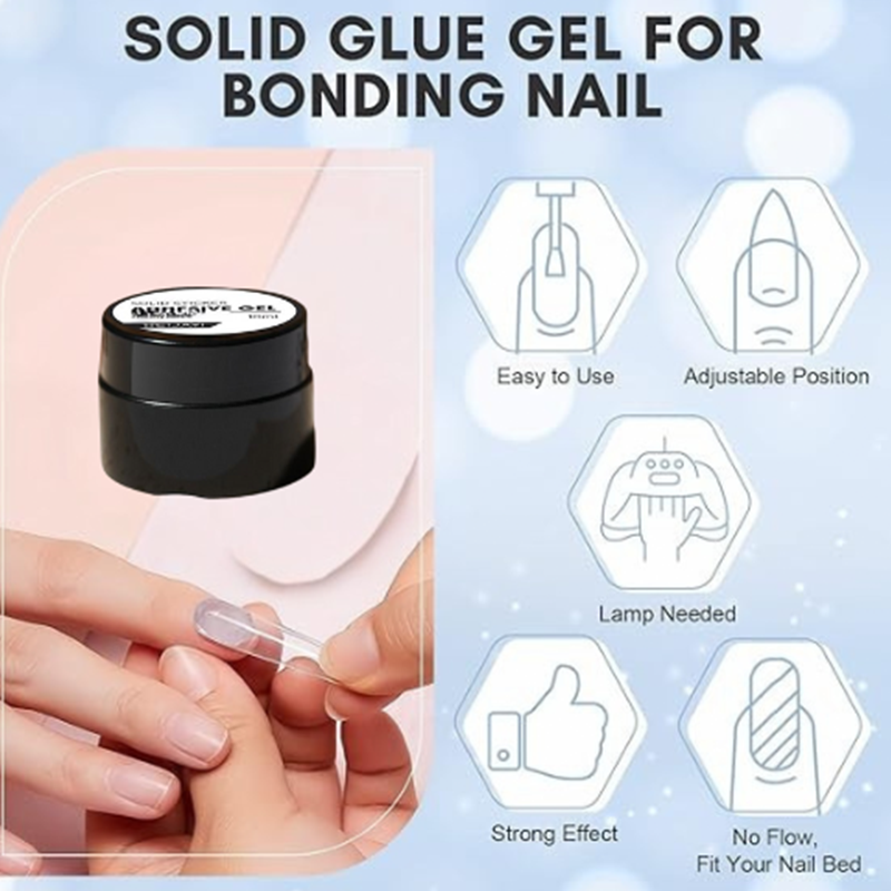 Nail Glue Gel Fast-Curing UV/LED Strong Hold