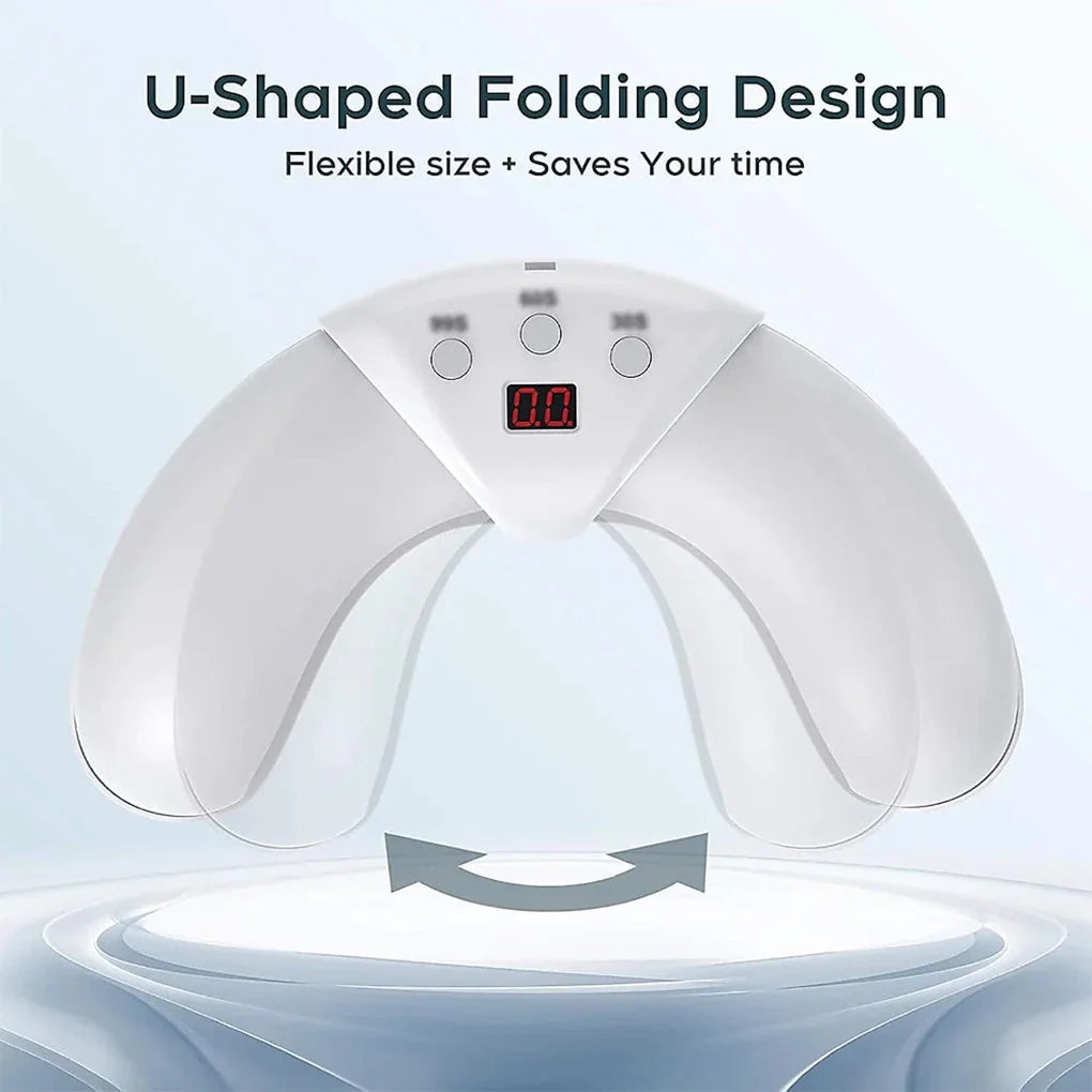 Nail Lamp USB-Powered Auto Shutoff Ergonomic Hand Rest