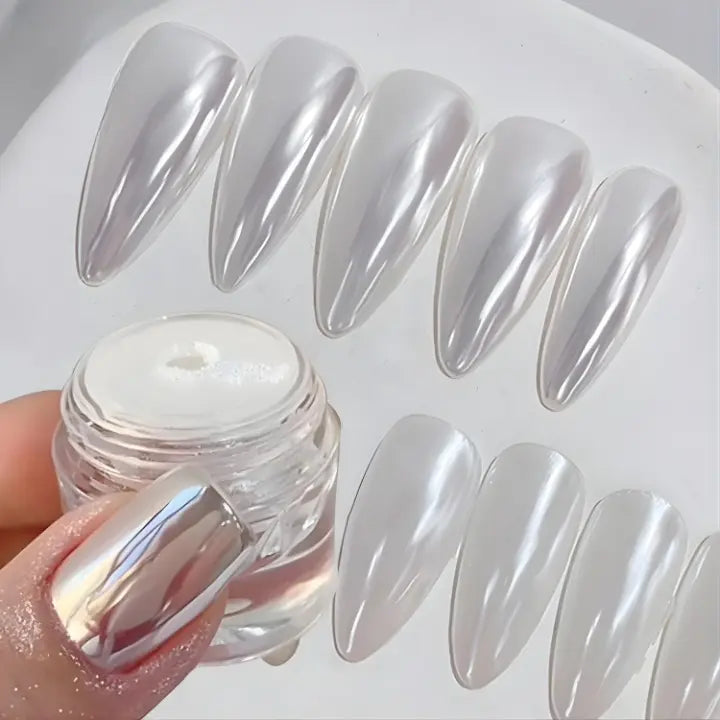 Nail Powder Chrome Silver Mirror For Gel & Acrylic