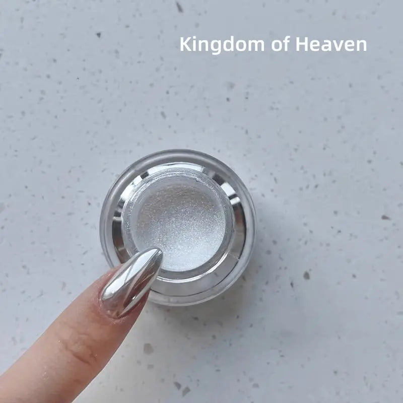 Nail Powder Mirror Finish Iridescent Shades Long-Lasting Shine