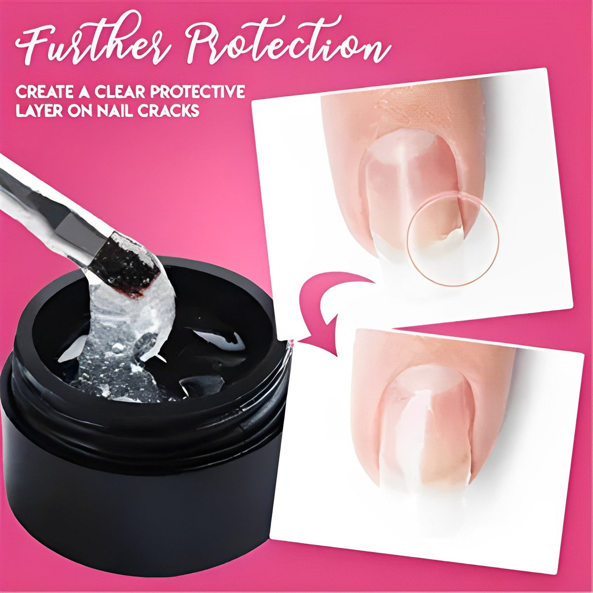 Nail Repair Gel Instant Clear Long-Lasting