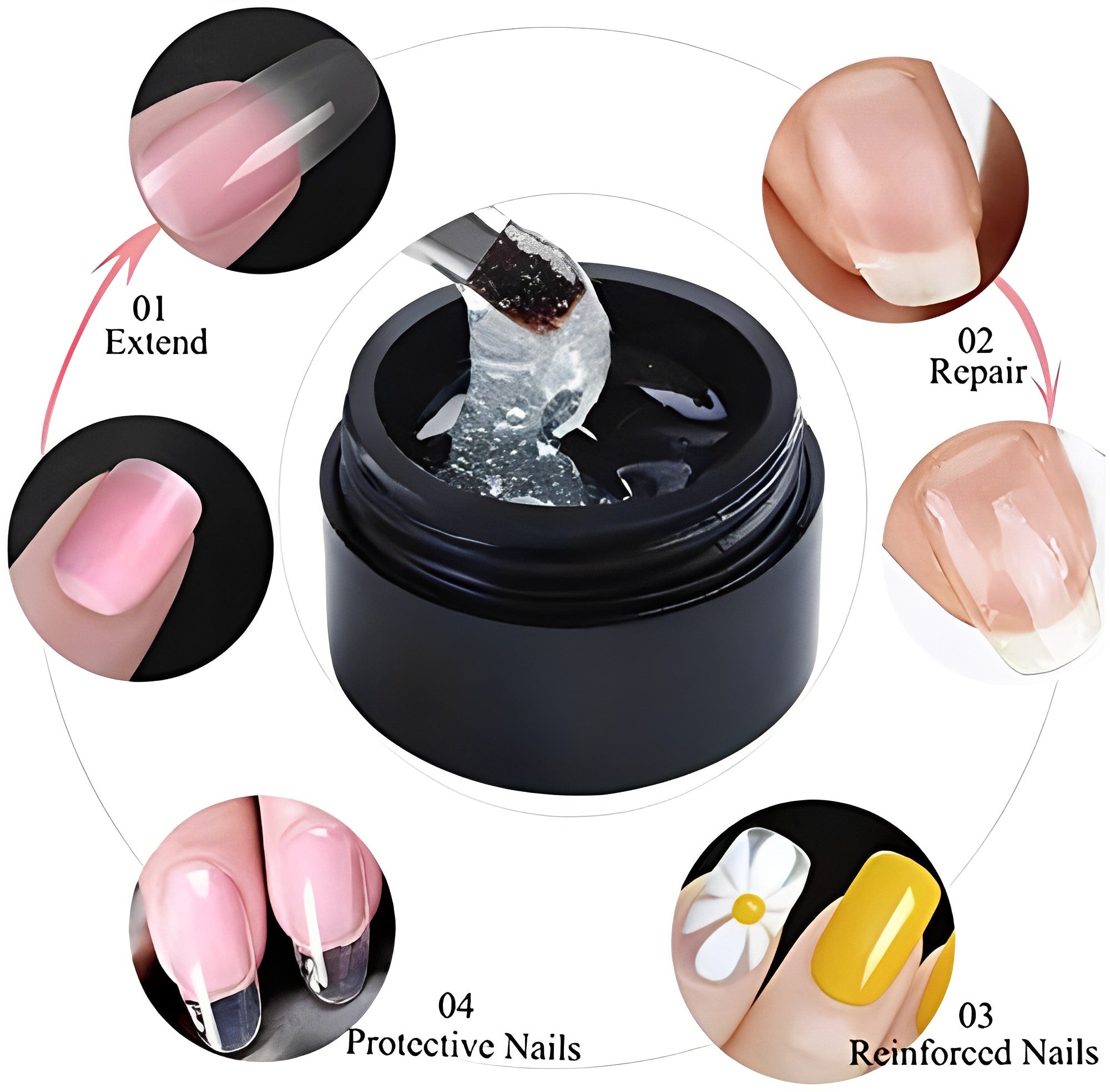 Nail Repair Gel Instant Clear Long-Lasting