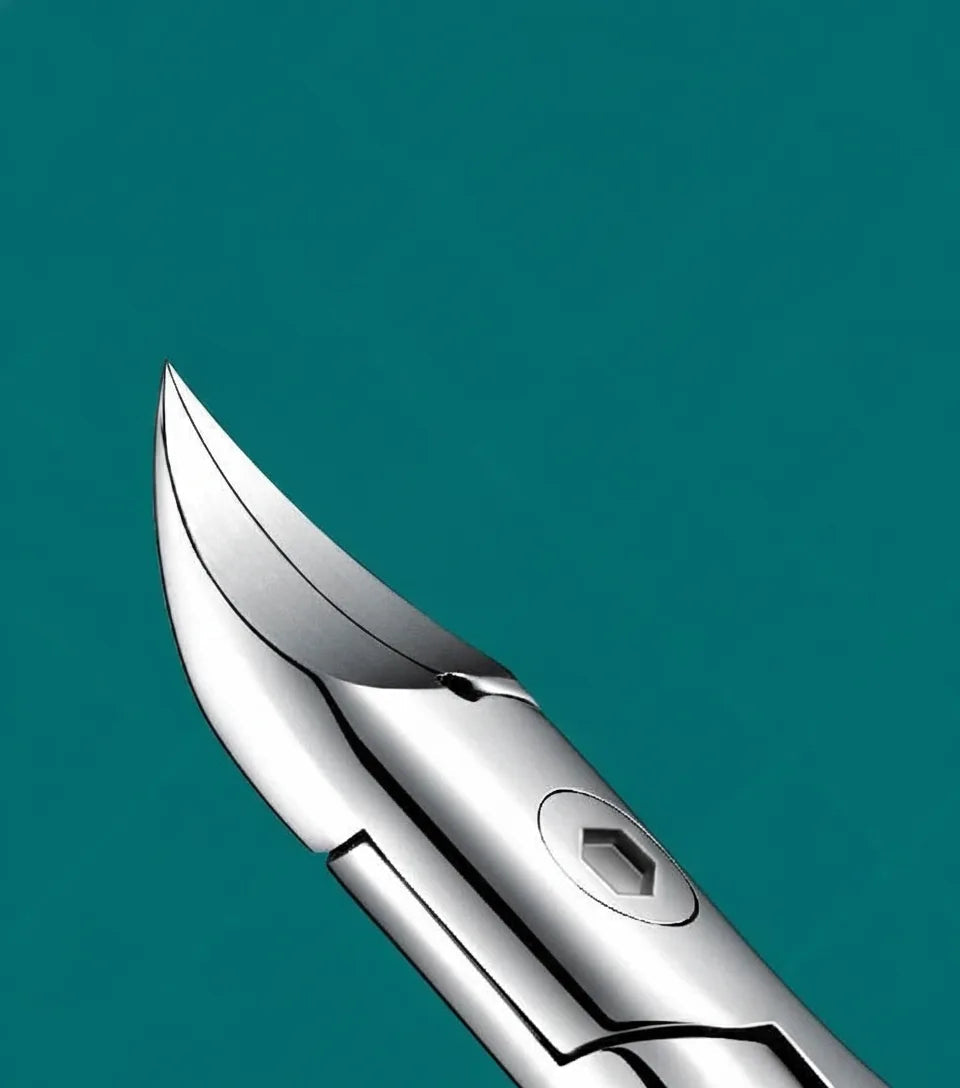 Nail Scissors Surgical Stainless Steel Curved Blades Splash Guard