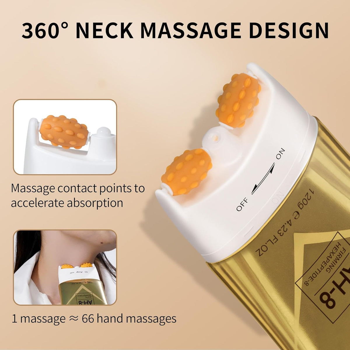 Neck & Décolleté Cream Firming Rollers Set Of 2