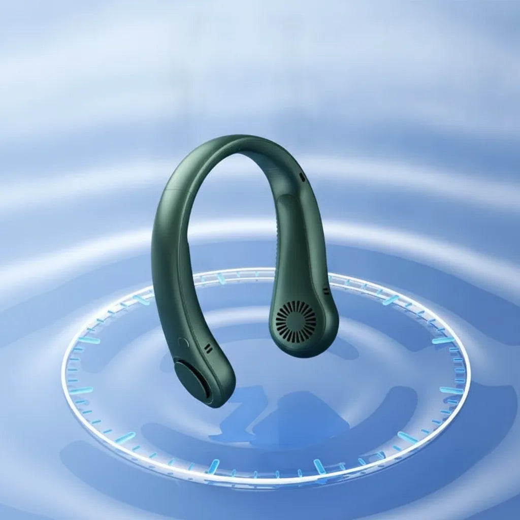 Neck Fan Blade-Free Whisper-Quiet 16-Hour Battery