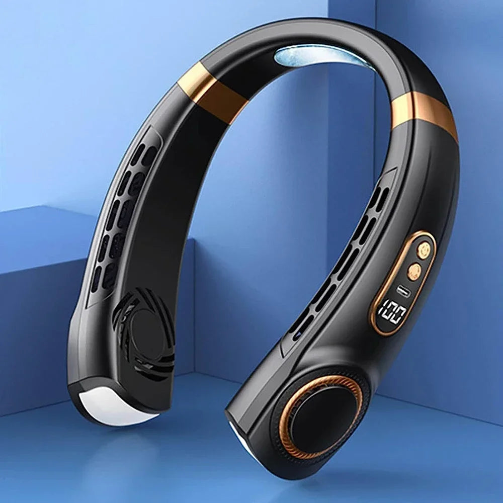 Neck Fan Bladeless 5-Speed USB-C Charging
