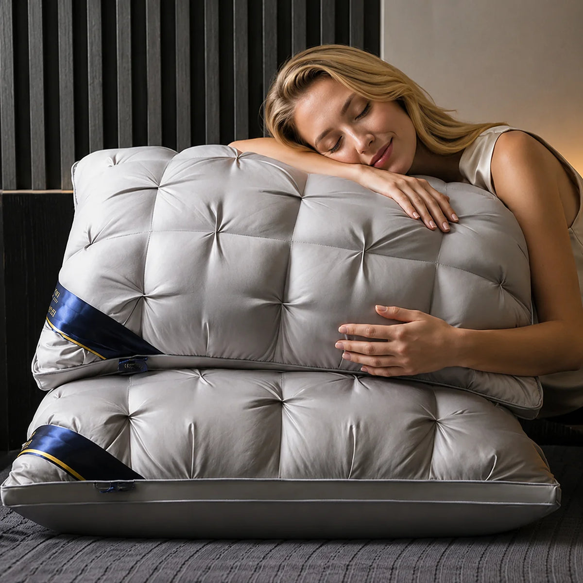 Neck Pillow Ergonomic Breathable Down-Alternative Fill