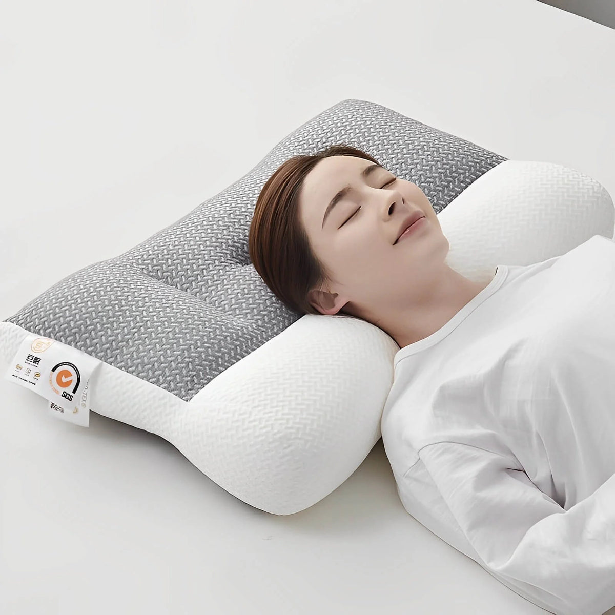 Neck Pillow Ergonomic Memory Foam Hypoallergenic Cover