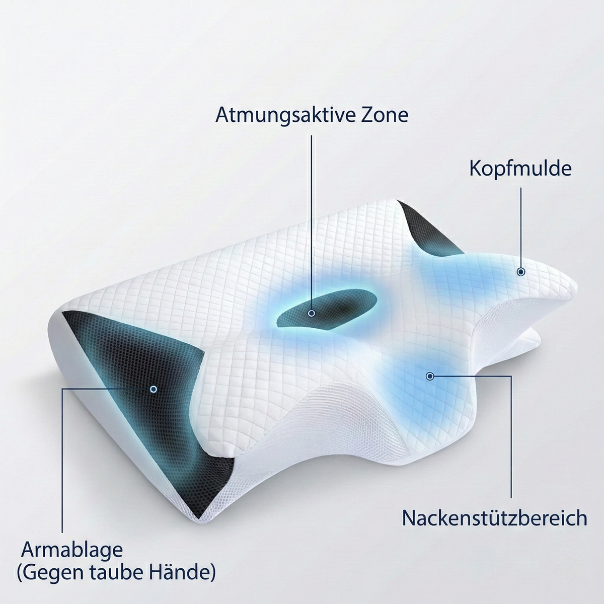 Neck Pillow Orthopedic Butterfly Memory Foam