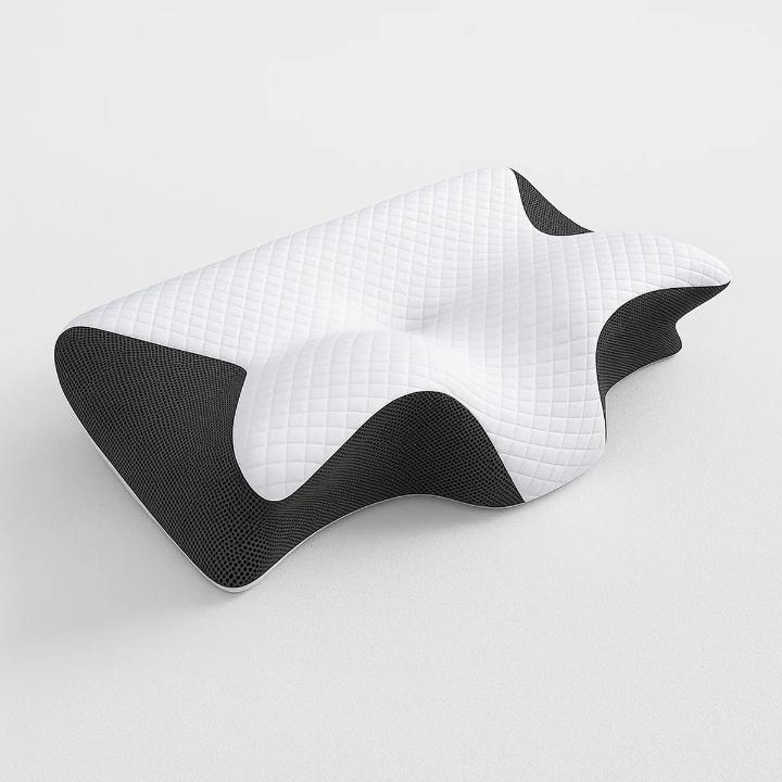 Neck Pillow Orthopedic Butterfly Memory Foam 3D Mesh Cover