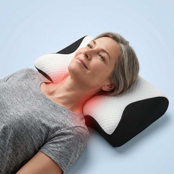 Neck Pillow Orthopedic Butterfly Memory Foam 3D Mesh Cover