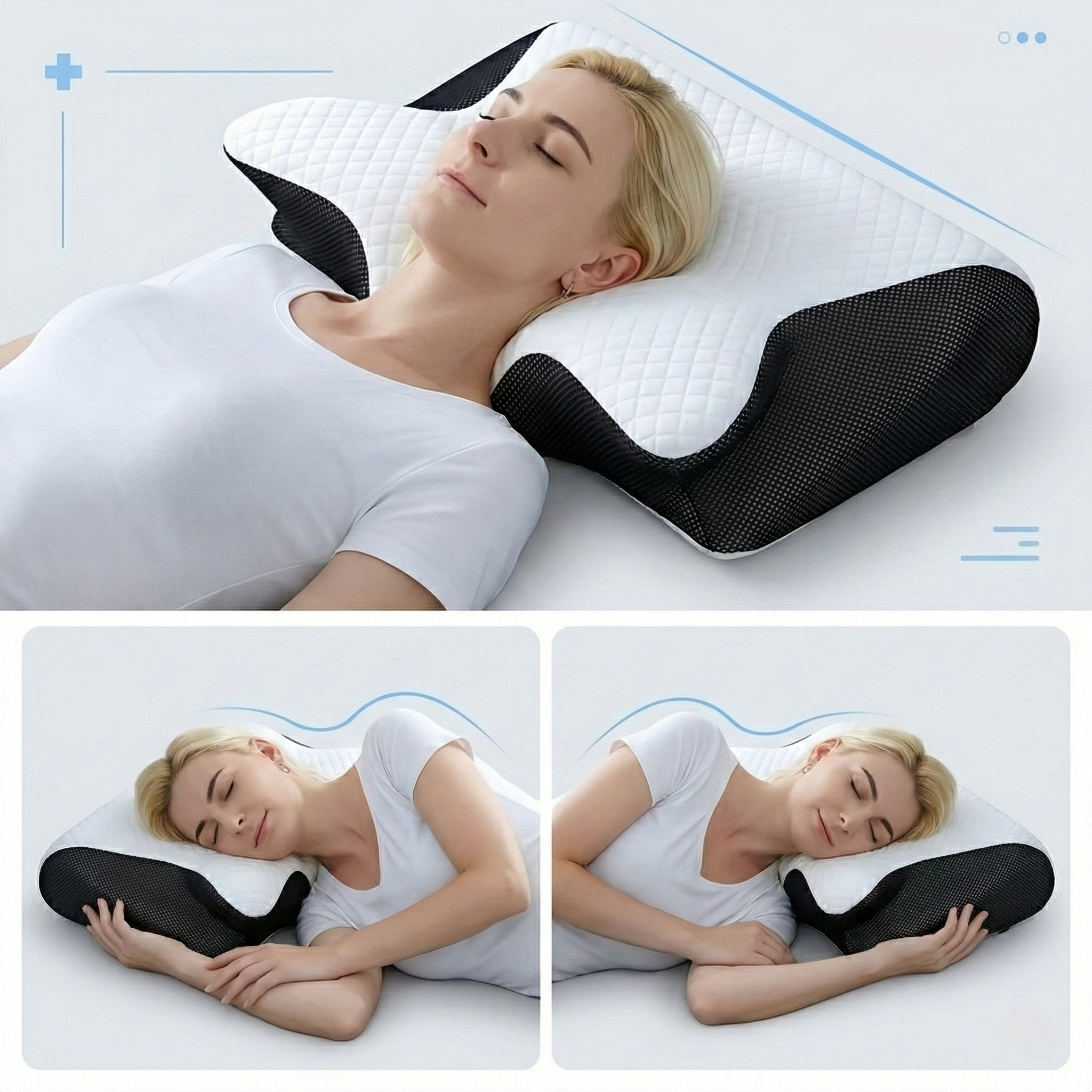 Neck Pillow Orthopedic Butterfly Memory Foam