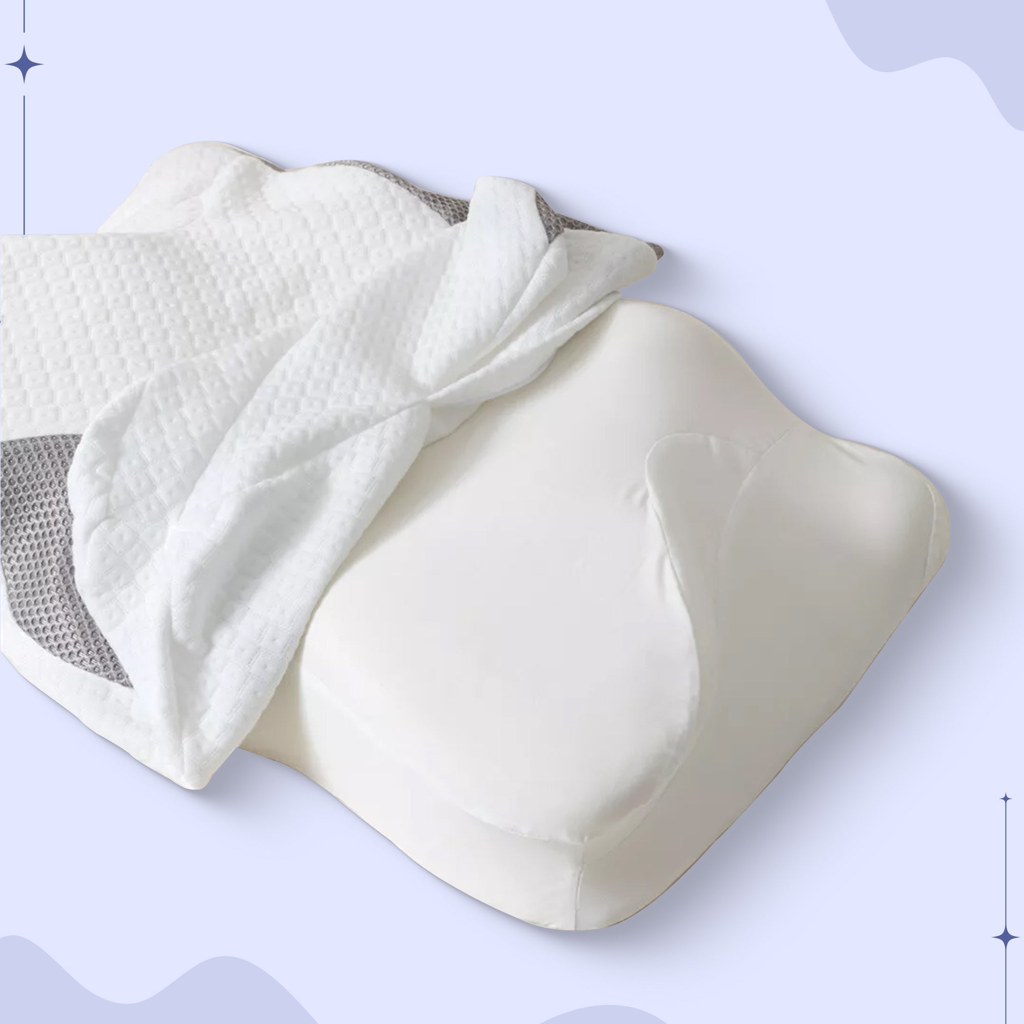 Neck Pillowcase Tailored Butterfly Fit Breathable & Skin-Friendly