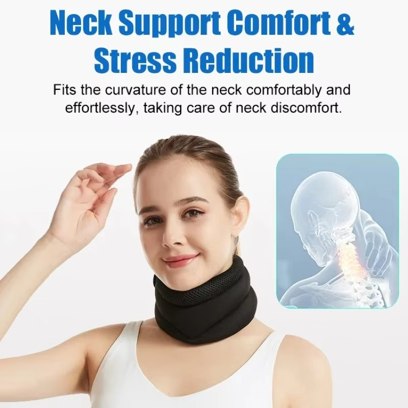Neck Support Ergonomic V-Shape Breathable Fabric Adjustable Velcro