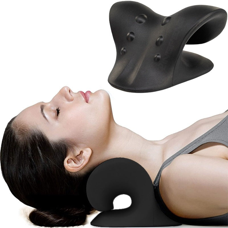Neck Support Pillow Ergonomic Curved Shape & Pressure Points