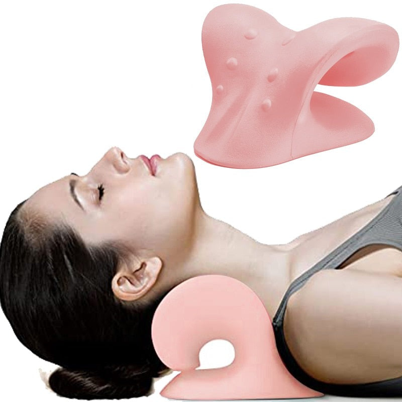 Neck Support Pillow Ergonomic Curved Shape & Pressure Points