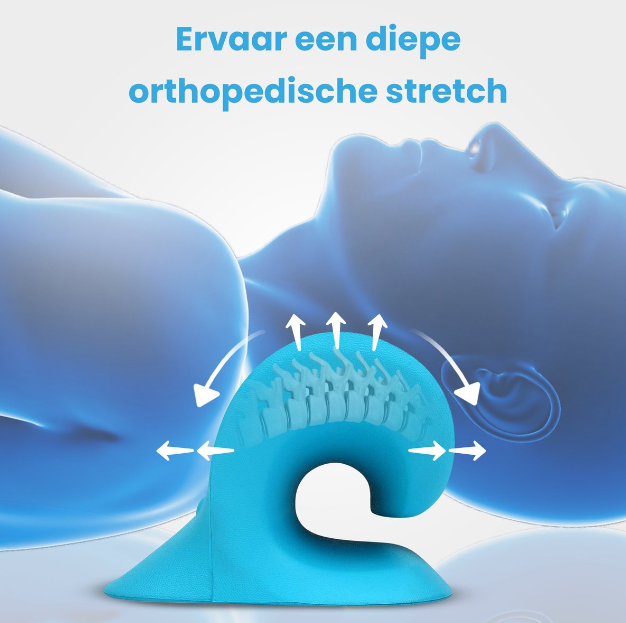 Neck Support Pillow Ergonomic Curved Shape & Pressure Points