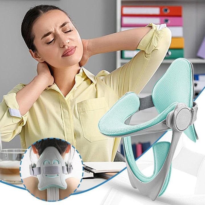 Neck Traction Device Adjustable Air Traction Soft Foam Padding