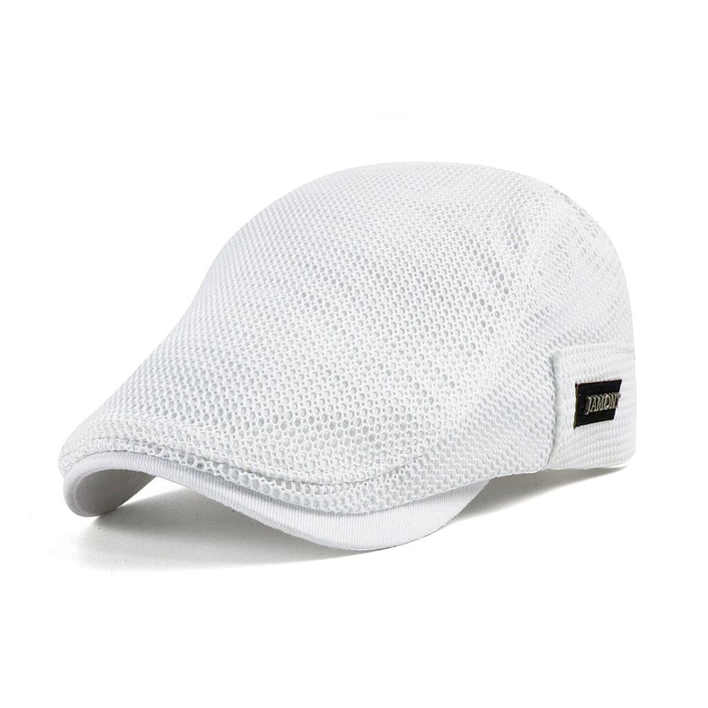 Newsboy Cap Breathable Cotton Mesh Adjustable Strap