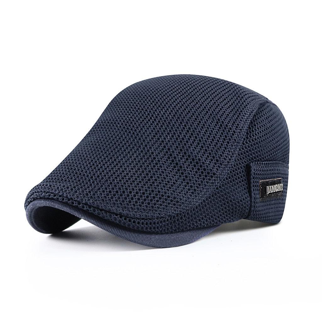 Newsboy Cap Breathable Cotton Mesh Adjustable Strap