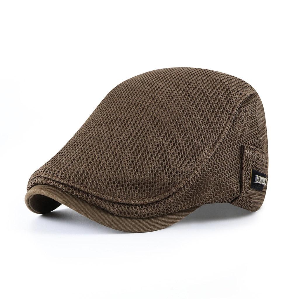 Newsboy Cap Breathable Cotton Mesh Adjustable Strap