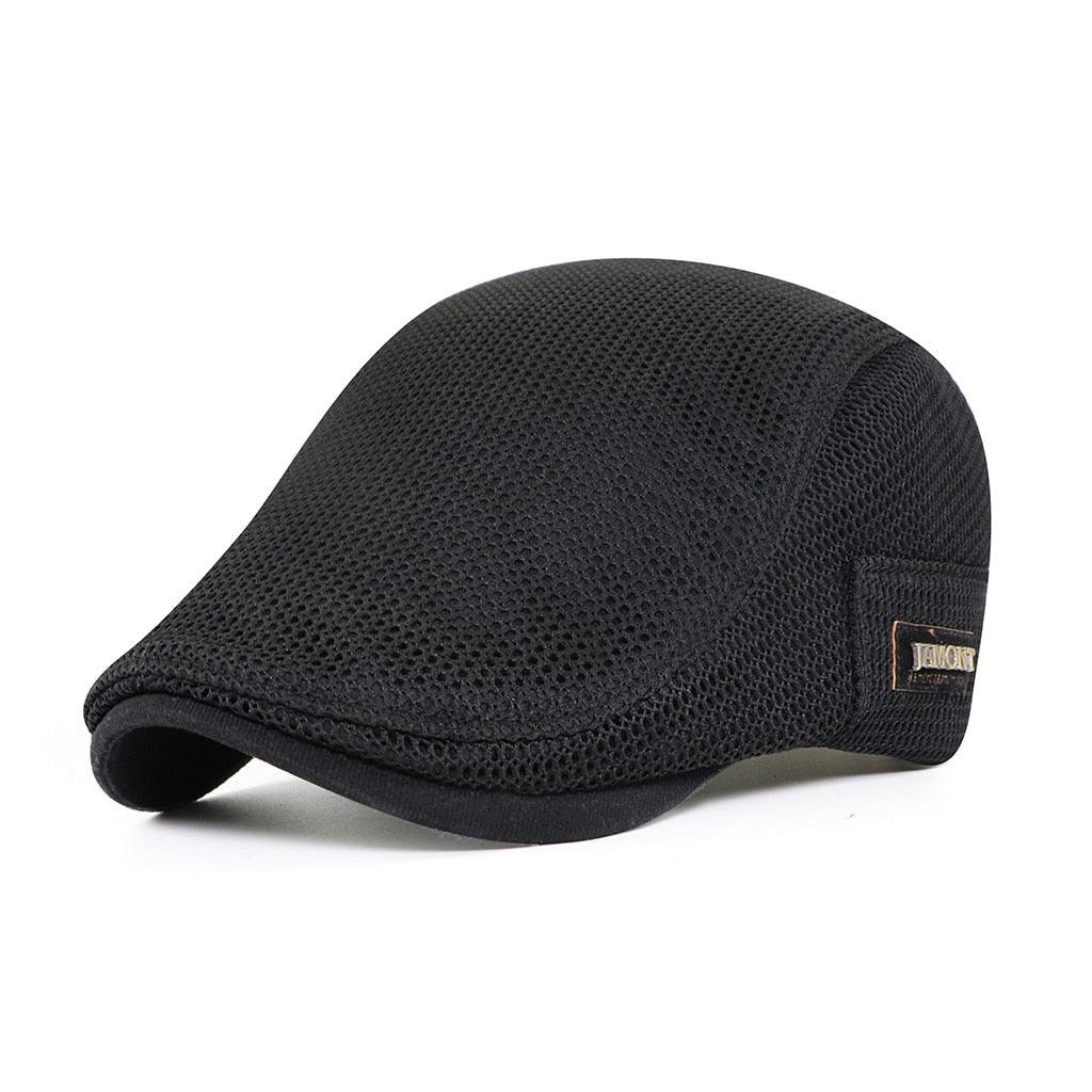 Newsboy Cap Breathable Cotton Mesh Adjustable Strap