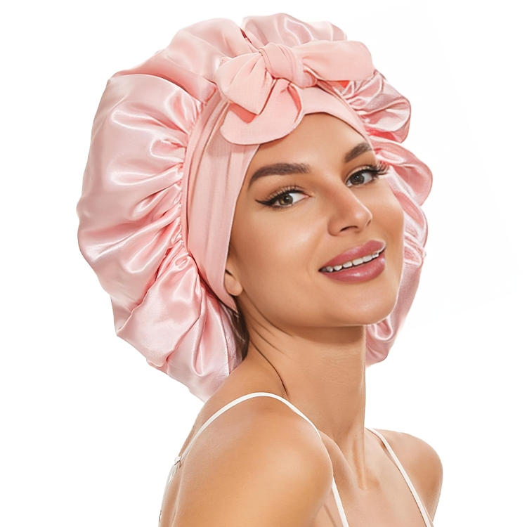 Night Cap Double-Layered Satin Anti-Frizz Set of 2