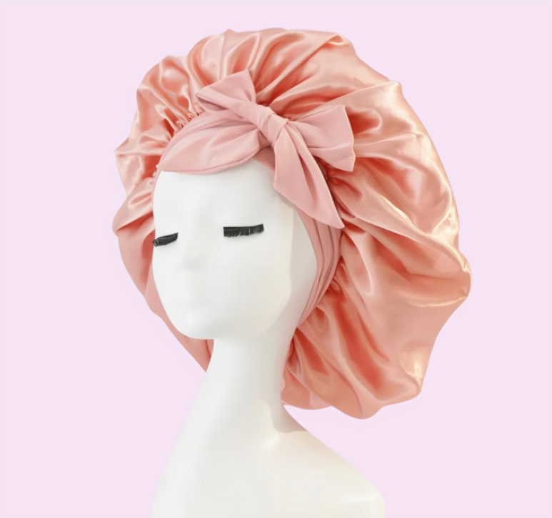 Night Cap Double-Layered Satin Anti-Frizz Set of 2