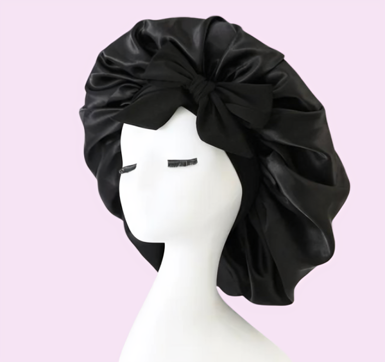 Night Cap Double-Layered Satin Anti-Frizz Set of 2