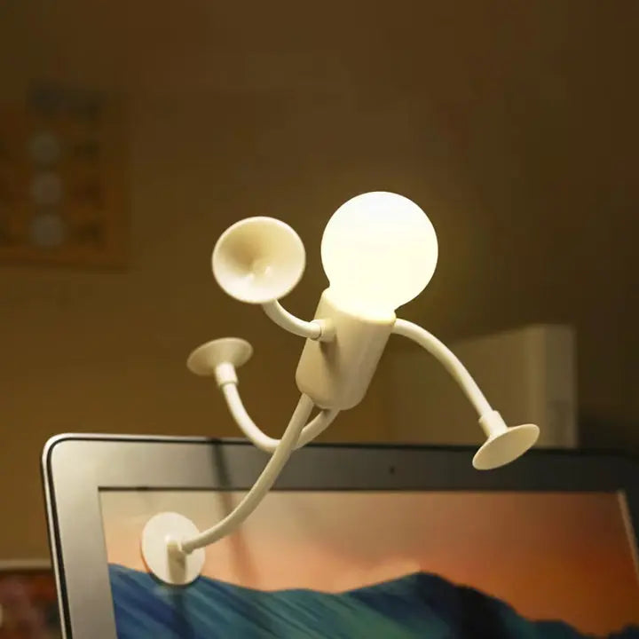 Night Light Flexible Figure Suction Cups USB Rechargeable
