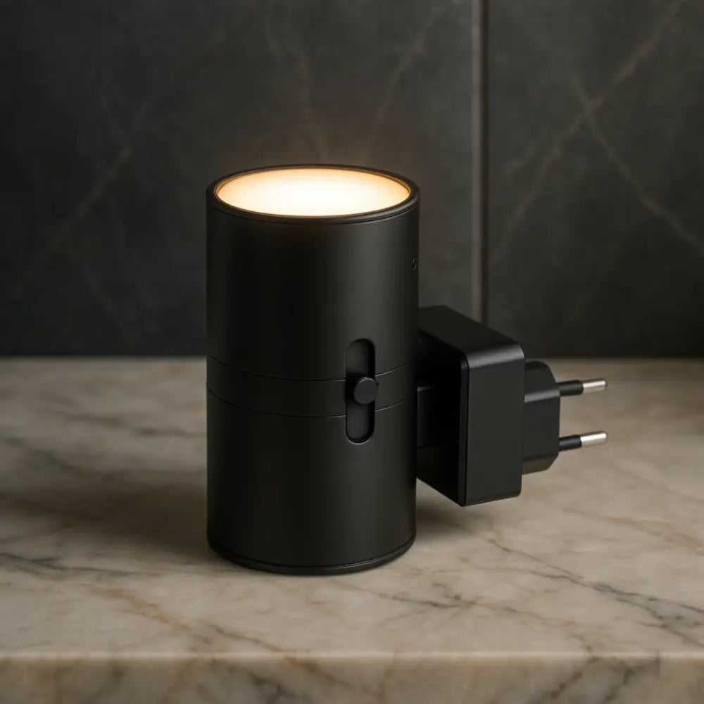 Night Light Plug-In Rotary Dimmer Warm White LED