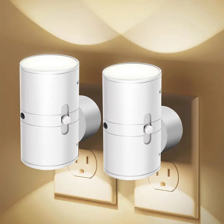 Night Light Plug-In Rotary Dimmer Warm White LED
