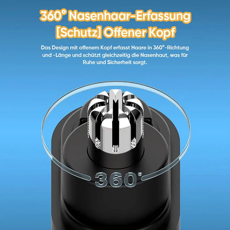 Nose & Ear Trimmer Stainless Steel Waterproof USB-C Rechargeable