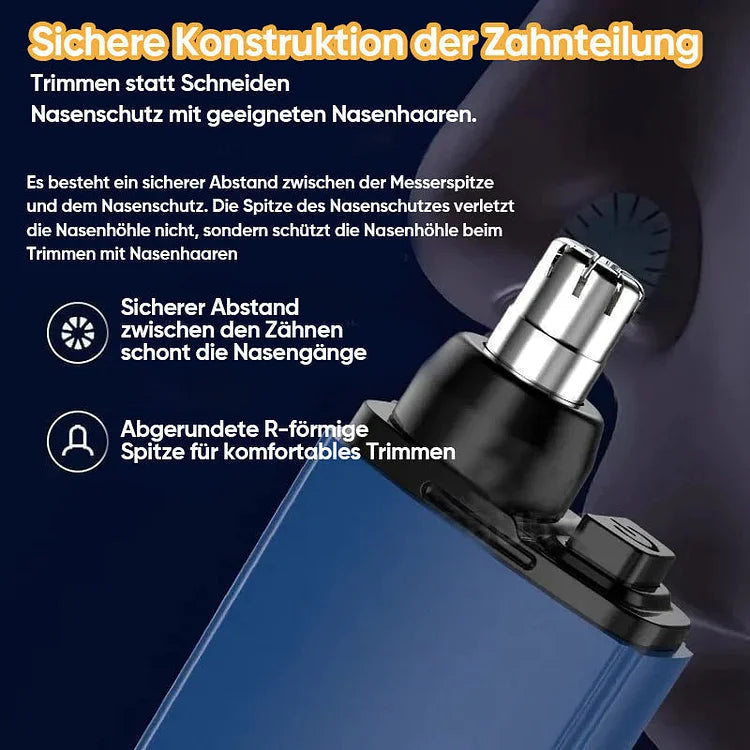 Nose & Ear Trimmer Stainless Steel Waterproof USB-C Rechargeable