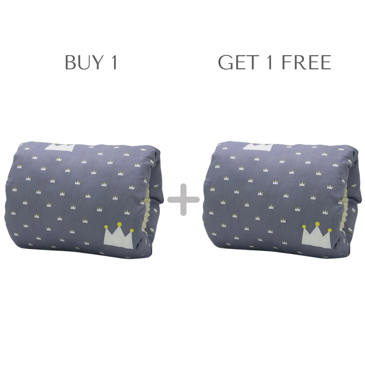 Nursing Pillow Slip-On Armrest 2-Pack Cotton
