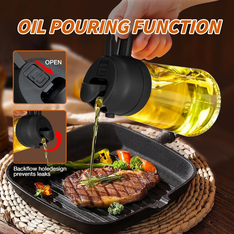 Oil Dispenser Spray & Pour 470ml Leak-Proof