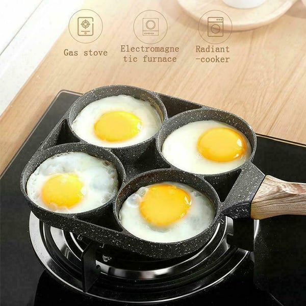 Omelette Pan Four-Cavity Non-Stick Induction Compatible