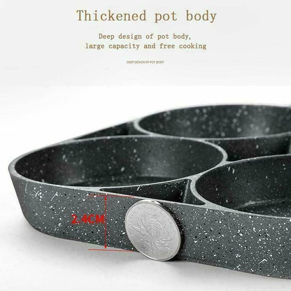Omelette Pan Four-Cavity Non-Stick Induction Compatible