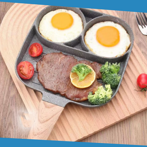 Omelette Pan Four-Cavity Non-Stick Induction Compatible