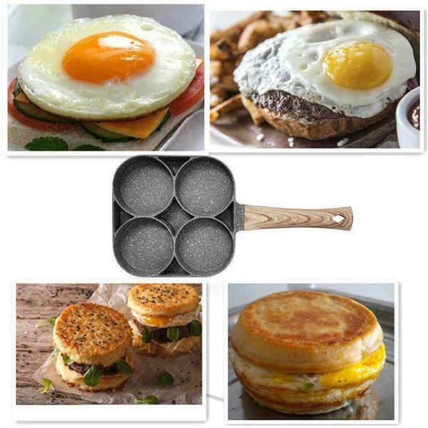 Omelette Pan Four-Cavity Non-Stick Induction Compatible