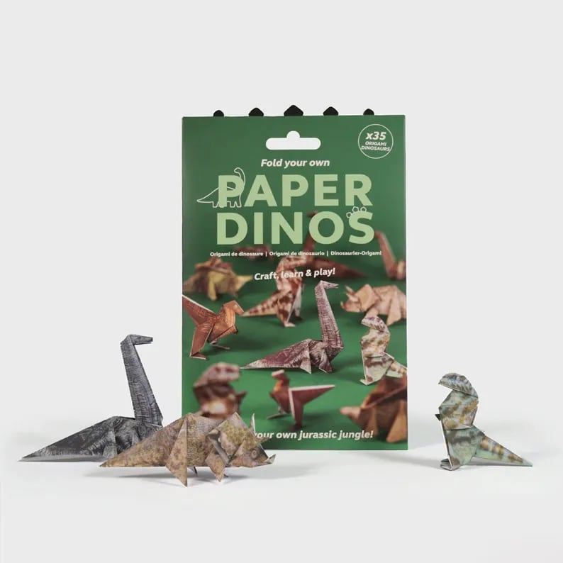 Origami Kit 50 Pre-Printed Animals FSC-Certified Paper Beginner-Friendly