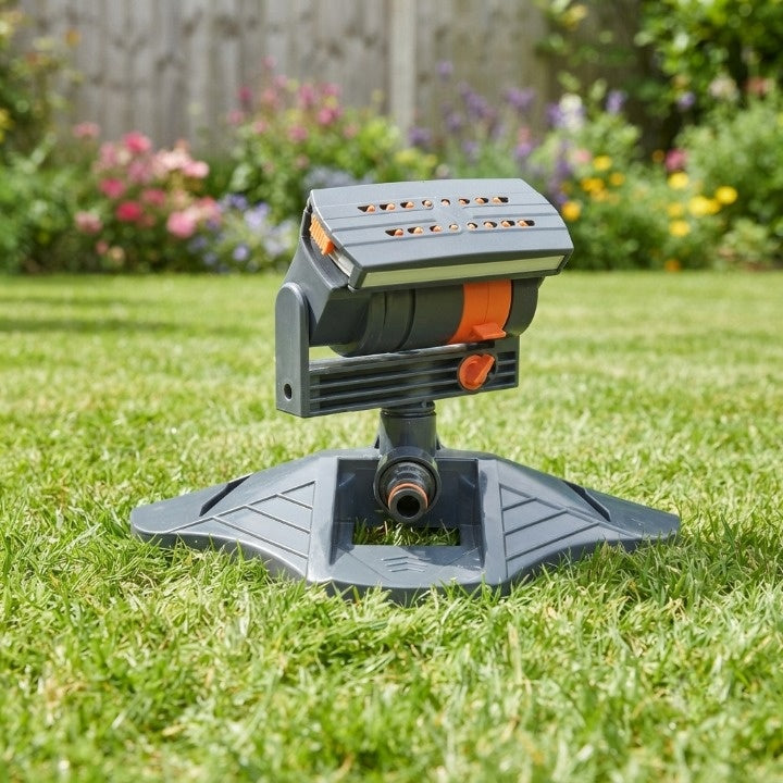 Oscillating Lawn Sprinkler 16 Nozzles Double Filter