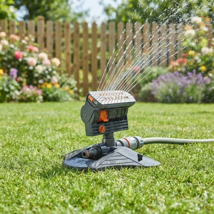 Oscillating Lawn Sprinkler 16 Nozzles Double Filter