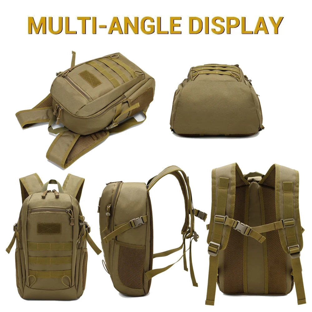 Outdoor Backpack Waterproof Nylon MOLLE System 20L