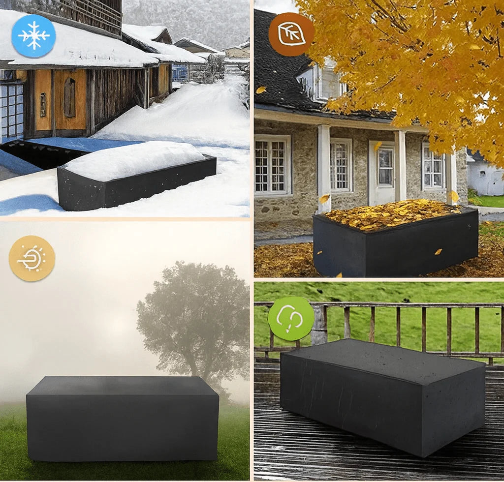Outdoor Furniture Cover Water-Repellent Silver-Coated UV-Resistant