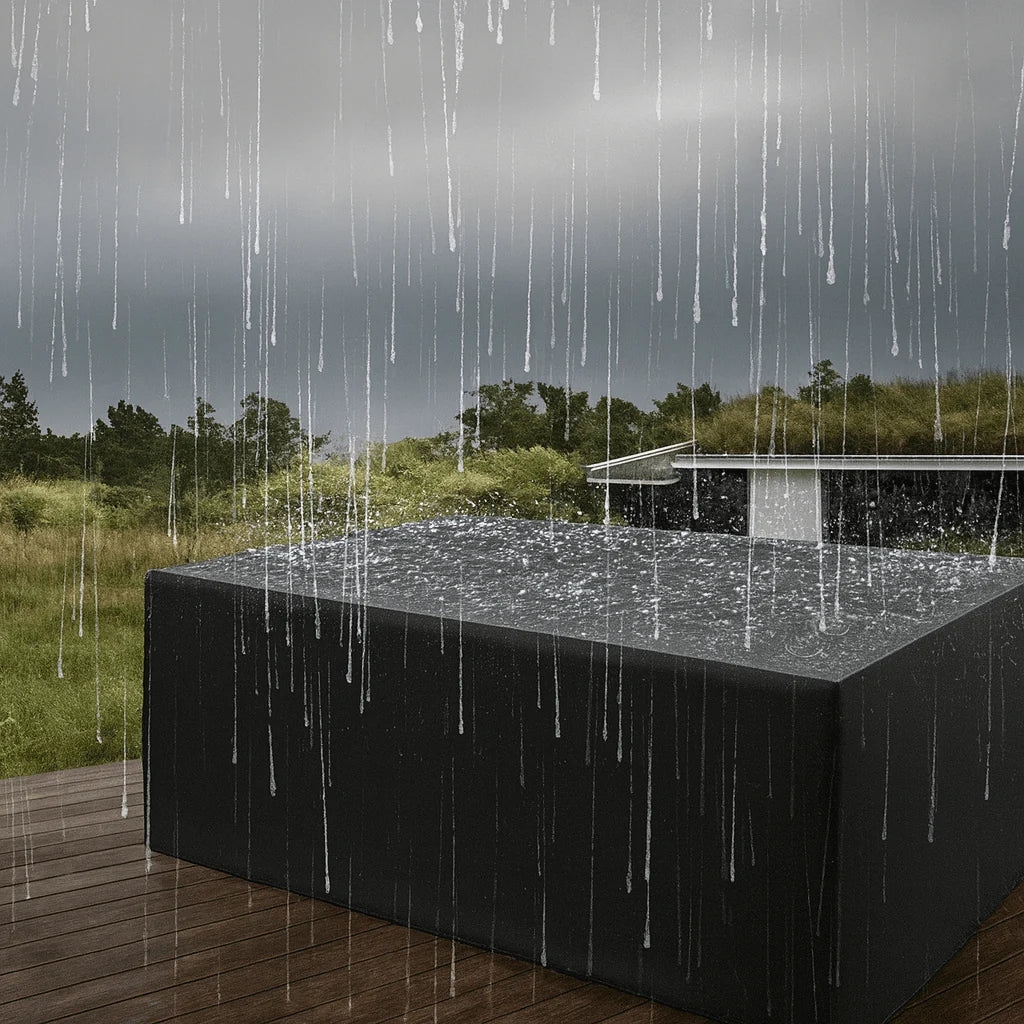 Outdoor Furniture Cover Water-Repellent Silver-Coated UV-Resistant
