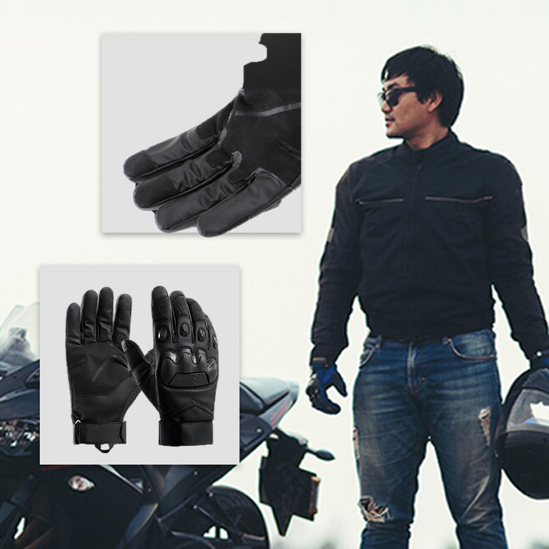Outdoor Grip Gloves Microfiber Anti-Slip Reinforced Knuckles