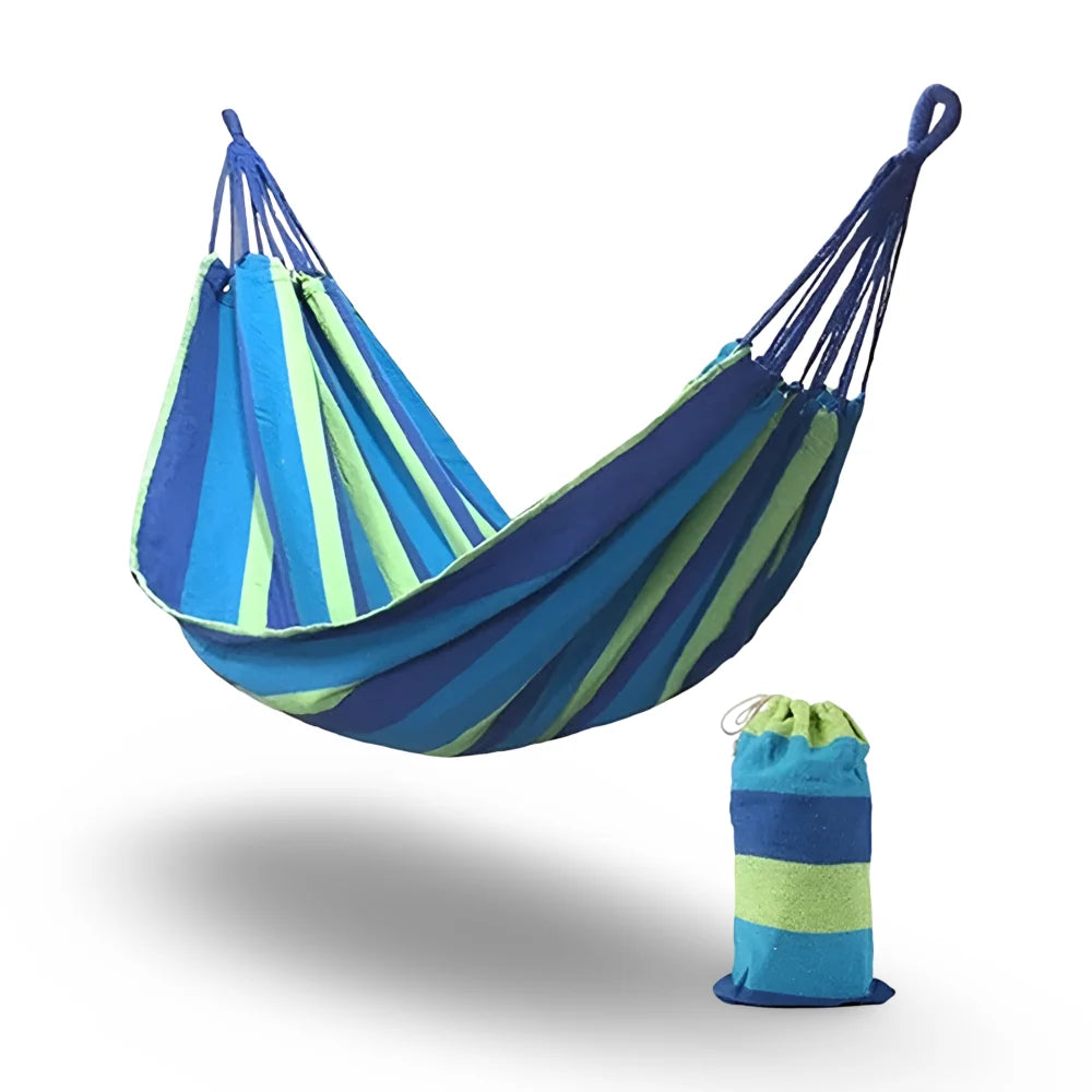Outdoor Hammock Breathable Cotton Polyester Ropes & Carry Bag