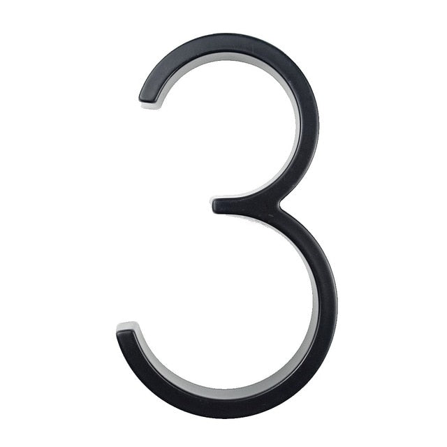 Outdoor House Number Zinc Alloy Weather-Resistant